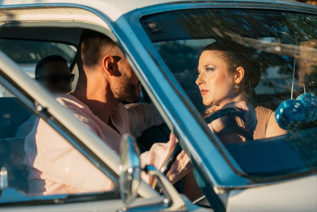 Michael Ardern, straight male escort and elite VIP companion, taking woman on an exclusive boyfriend experience date